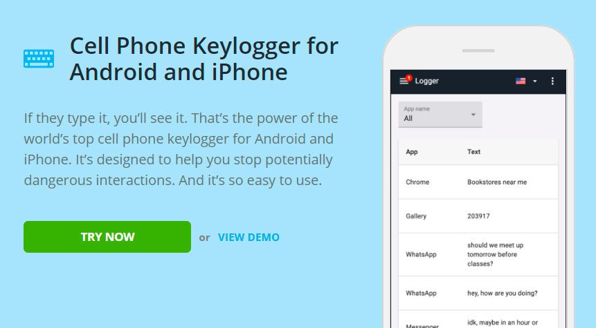 Spy keyloger app